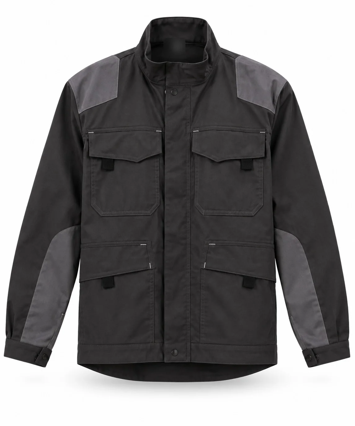Veste noire et grise